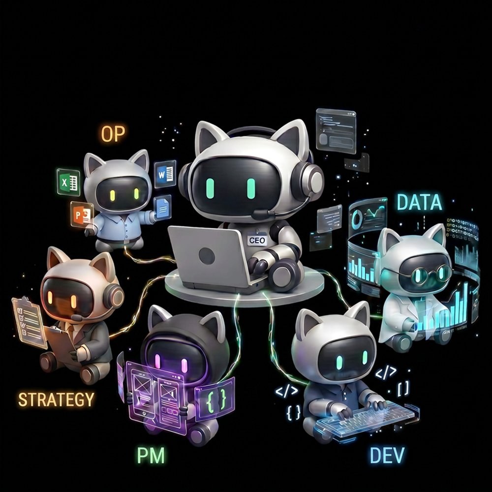 AI expert team illustration